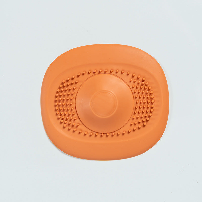 Silicone Shower Drain Stopper & Hair Catcher Cover
