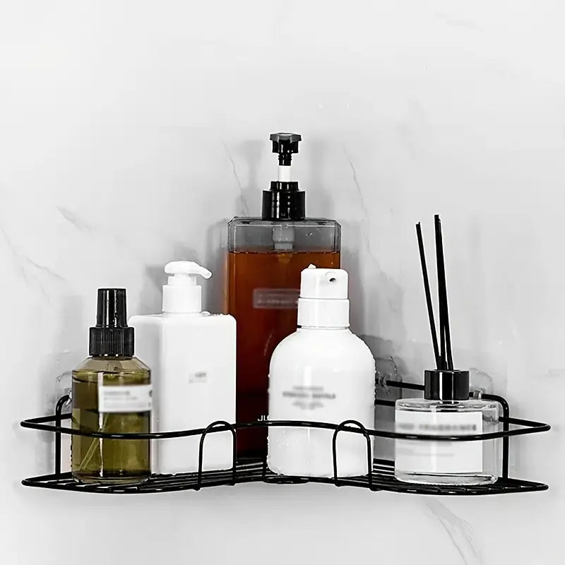 Triangle Corner Shower Shelf – No‑Drill Bathroom Organizer