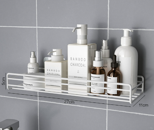 Triangle Corner Shower Shelf – No‑Drill Bathroom Organizer