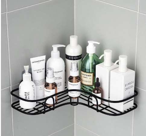 Triangle Corner Shower Shelf – No‑Drill Bathroom Organizer