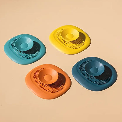 Silicone Shower Drain Stopper & Hair Catcher Cover